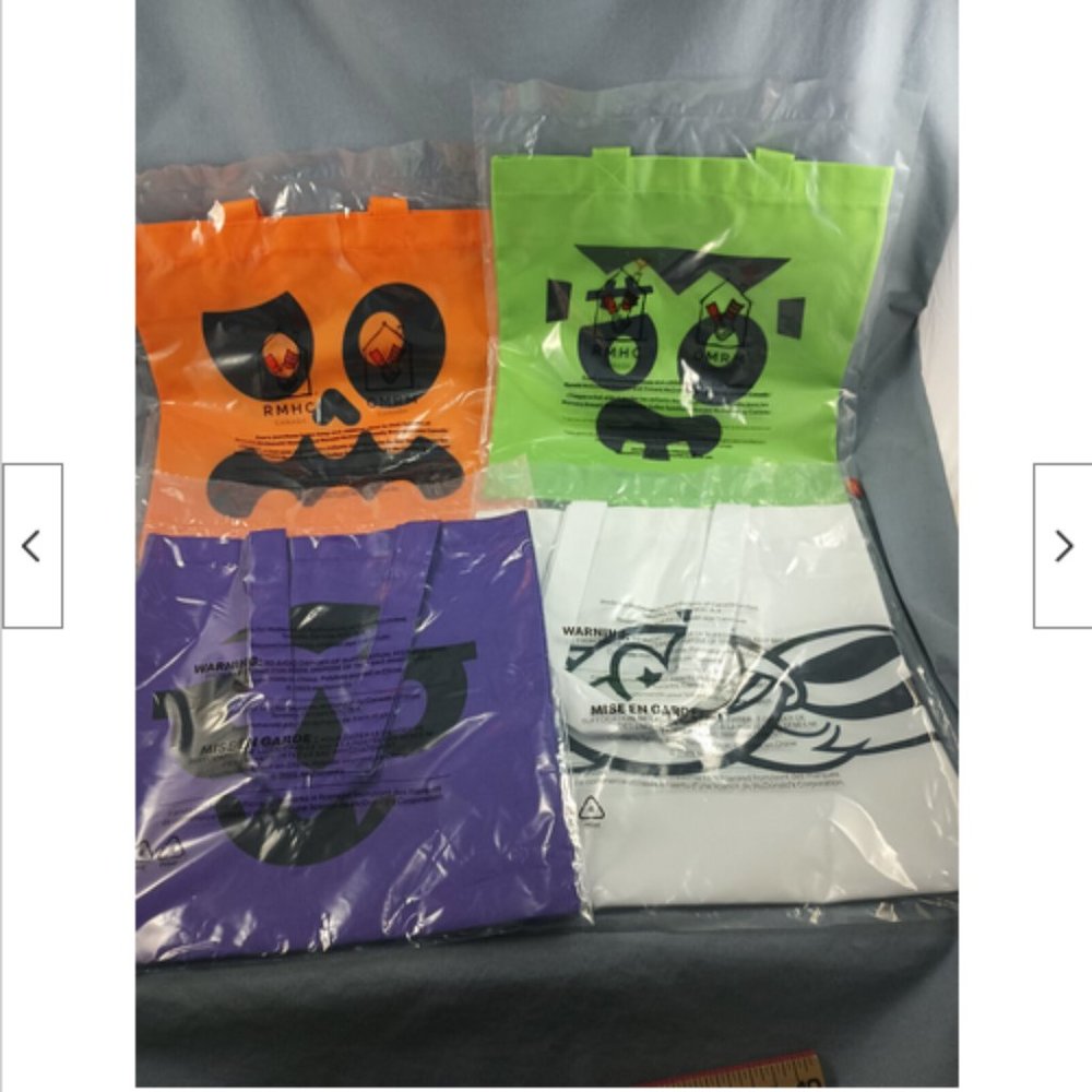 4 McDonalds Tote Bags Halloween 2023 Canada Exclusive Ronald McDonald House